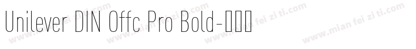 Unilever DIN Offc Pro Bold字体转换